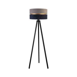 - Állólámpa DUO 1xE27/60W/230V átm. 44 cm szürke/kék/wenge AS0466+DU82689 kép