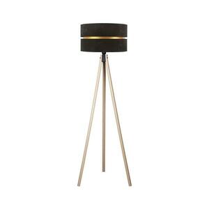 - Állólámpa DUO 1xE27/60W/230V átm. 44 cm fekete/bézs AS0463+DU83525 kép