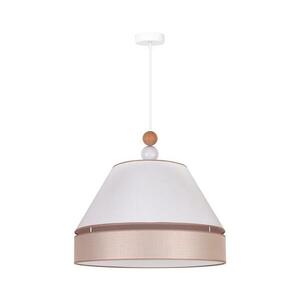 - Csillár zsinóron AVIGNON 1xE27/15W/230V á. 50 cm fehér/bézs 602020 kép