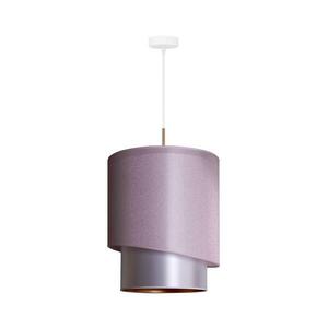 - Csillár zsinóron PARIS 1xE27/15W/230V á. 40 cm rózsaszín/ezüst/réz 602686 kép