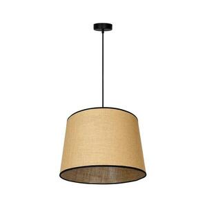 - Csillár zsinóron CONE 1xE27/15W/230V átm. 40 cm barna/fekete 83185 kép