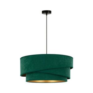 - Csillár zsinóron KOBO 1xE27/15W/230V átm. 45 cm zöld/arany 600132 kép