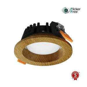 APLED - LED Lámpa RONDO WOODLINE LED/3W/230V 3000K átm. 9 cm tölgy tömör fa 21260 kép