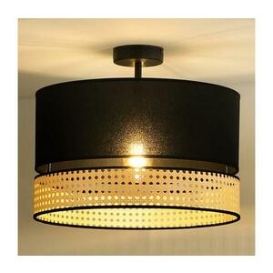 - Felületre szerelhető csillár DOUBLE RATTAN 1xE27/15W/230V átm. 40 cm fekete/bézs 604635 kép