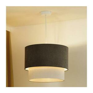- Csillár zsinóron CORDUROY 1xE27/15W/230V átm. 40 cm barna/krémes 603980 kép