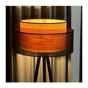 - Állólámpa WOOD BOHO 1xE27/15W/230V átm. 45 cm fekete/bézs 604079 kép