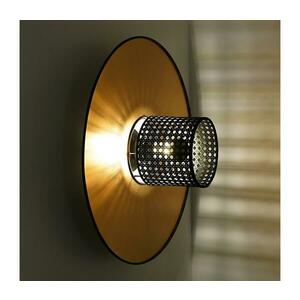 - Fali lámpa TOKYO RATTAN 1xE27/15W/230V átm. 50 cm arany/fekete 603218 kép
