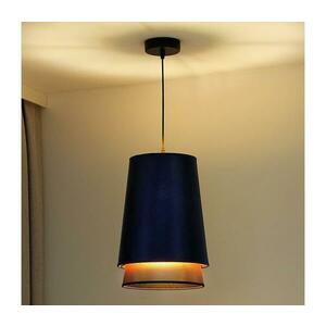 - Csillár zsinóron BELL SHINY 1xE27/15W/230V átm. 25 cm kék/réz 603232 kép