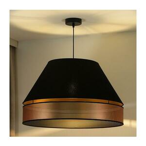 - Csillár zsinóron COPPER SHINY 1xE27/15W/230V átm. 60 cm fekete/réz 603263 kép
