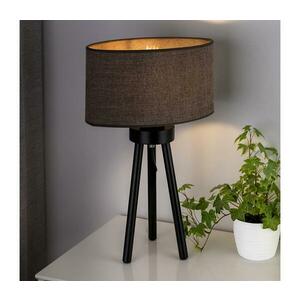 - Asztali lámpa OVAL 1xE27/15W/230V átm. 30 cm barna 603522 kép