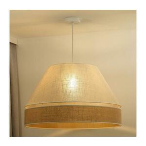 - Csillár zsinóron YUTE AVIGNON 1xE27/15W/230V átm. 60 cm szürke/barna 603881 kép
