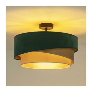 - Felületre szerelhető csillár KOBO 1xE27/15W/230V átm. 45 cm zöld/arany/krémes 606219 kép