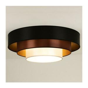 - LED Mennyezeti lámpa LUNETA LED/26W/230V átm. 60 cm 4000K fekete/réz 606110 kép