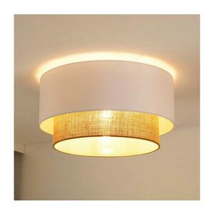 - Mennyezeti lámpa BOHO 1xE27/15W/230V átm. 45 cm fehér/barna 605939 kép