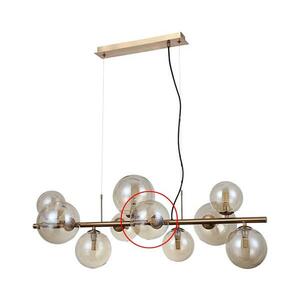 - Csereüveg csillárhoz és fali lámpához CANELLO G9 átm. 13 cm barna CZ.PND-406007-HBR.13 kép