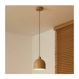 - IRONLINE kábeles függőlámpa 1xE27/15W/230V, átmérő 17 cm, bézs 70521 kép