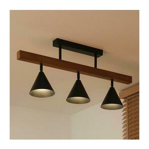 - Felületre szerelhető csillár IRONLINE 3xG9/3W/230V fenyő tölgy/fekete 70620 kép