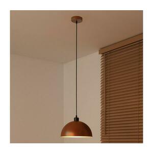 - IRONLINE zsinóros függőlámpa 1xE27/15W/230V átmérő 27 cm réz/fekete 70514 kép