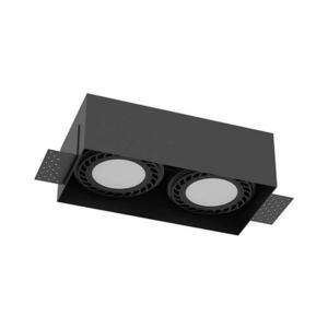 - Brosline 3270 - CAGE süllyesztett mennyezeti lámpatest 2xGU10/18W/230V fekete 3270 kép