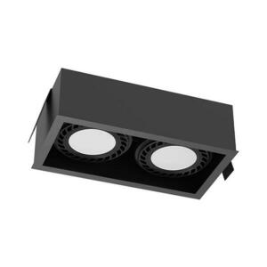 - Brosline 3274 - CAGE süllyesztett mennyezeti lámpatest 2xGU10/18W/230V fekete 3274 kép