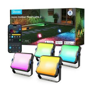Govee - 4 darabos RGBICWW LED reflektor szett, dimmelhető, LED/24W/230V, IP66, matt, Wi-Fi H8057C11 kép