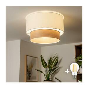 Brilagi - CERIA LED felületre szerelhető csillár 1xE27/40W/230V Ø 50 cm fehér/bézs BG3991+EG781089 kép