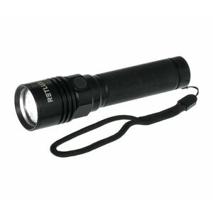 - LED tölthető alumínium zseblámpa LED/3W/2000 mAh IPX4 fekete 50006213 kép