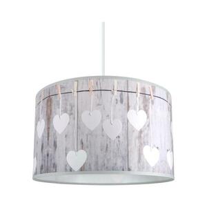 Csillár zsinóron HEART 1xE27/60W/230V 9076 kép