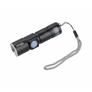 Extol - LED Újratölthető zseblámpa LED/3W/450 mAh/3, 7V fekete 43135 kép