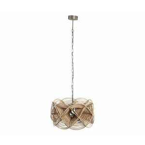 PTMD - Láncon függő csillár YENA 1xE27/40W/230V átm. 57 cm rattan 8720014528315 kép