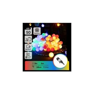 B.V. - LED RGBY kültéri dekoratív fényfüzér 50xLED/3, 6W/230V/8 üzemmód 5m IP44 B103031RK kép
