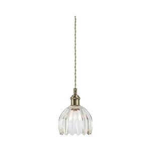 Markslöjd 109136 - GOTA zsinóros függőlámpa 1xE14/40W/230V, átm. 13 cm, sárgaréz/átlátszó 109136 kép