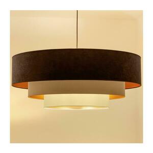 Brilagi - LUNETA kábeles csillár 3xE27/60W/230V Ø 80 cm barna/bézs/krémszínű 8590828052241 kép