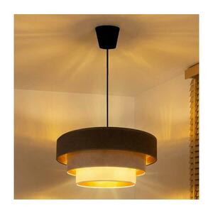 Brilagi - Kábeles függeszték LUNETA 1xE27/60W/230V átm. 40 cm barna/bézs/krém 8590828052227 kép
