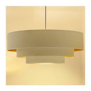 Brilagi - LUNETA kábeles csillár 3xE27/60W/230V, átm. 80 cm, krém/arany 8590828052128 kép