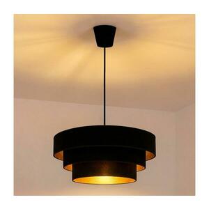 Brilagi - LUNETA kábeles függőlámpa 1xE27/60W/230V, átmérő 40 cm, fekete/arany 8590828052180 kép