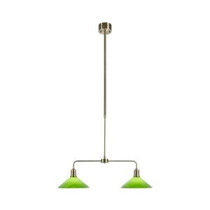 Markslöjd 109161 - VELA rúdon függesztett csillár 2xE27/60W/230V zöld/sárgaréz 109161 kép