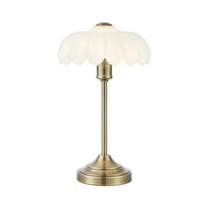 Markslöjd 109179 - Asztali lámpa KURAGE 1xE27/60W/230V sárgaréz/fehér 109179 kép