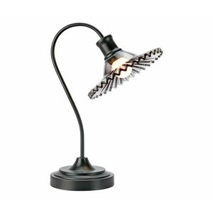Markslöjd 109151 - Asztali lámpa NOVIA 1xE27/60W/230V fekete/füstszürke 109151 kép