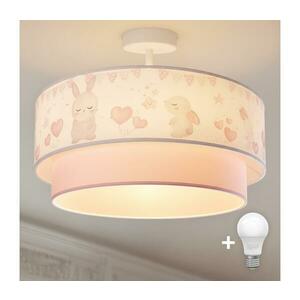 Brilagi-LED Gyerek felületre szerelhető mennyezeti lámpa BOBO, 1xE27/60W/230V, átm. 40 cm, krém/rózsaszín/királykék 8590828051312 kép