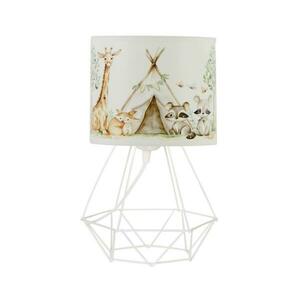 Gyerek asztali lámpa KIDS ROOM 1xE27/60W/230V, átmérő 18 cm, állatfigurás H0959 kép
