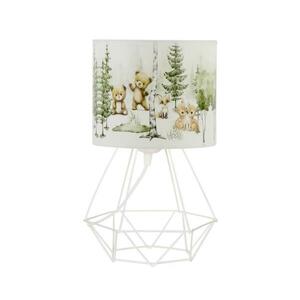 Gyermek asztali lámpa KIDS ROOM 1xE27/60W/230V átm. 18 cm állatmintás H0968 kép