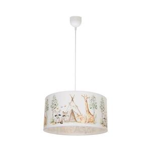 Gyerekszoba csillár KIDS ROOM 1xE27/60W/230V, átmérő: 40 cm, állatfigurás H0957 kép