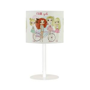 Gyerek asztali lámpa GIRLS VIBES 1xE27/60W/230V, átmérő 18 cm, lányoknak H0983 kép