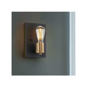 Elstead Quintiesse QN-SILAS1-DZ - Fali lámpatest SILAS 1xE27/60W/230V fekete/arany QN-SILAS1-DZ kép