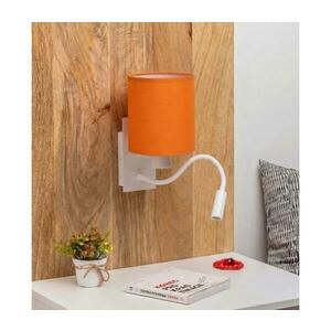 Brilagi - LED flexibilis fali lámpa NUBILA 1xE27/25W/230V + LED/3W fehér/narancssárga BG1559+BG2453 kép