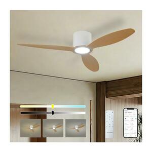 ZE - LED mennyezeti látor VENTORA LED/24W/230V Wi-Fi Tuya fehér/tölgy + távirányító ZEV033 kép