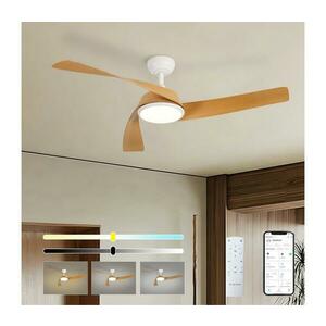 ZE - LED mennyezeti látor AERYS LED/24W/230V Wi-Fi Tuya fehér/tölgy + távirányító ZEV043 kép