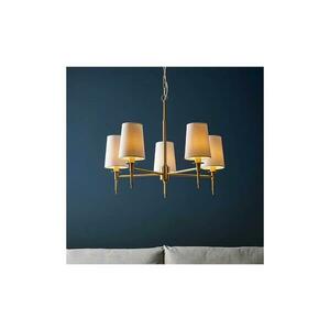 Endon 99458 - Láncos csillár 5xE14/6W/230V arany/fehér 99458 kép