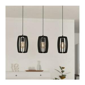 Eglo 900505 - Csillár zsinóron BAJAZZARA 3xE27/40W/230V fekete 900505 kép